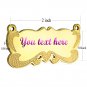 Personalize 18k Gold Plated Custom any Name Plate Engraving Necklace US SELLER