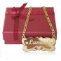Tina&co Personalized Gift Bar Necklace Custom Engraved Handmade  Name Pendant