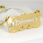 Tina&co Personalized Gift Bar Necklace Custom Engraved Handmade  Name Pendant