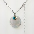 Monogram Necklace, Custom Monogram Necklace, Initials Necklace, Personalized