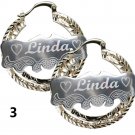 Personalized Hoop Earring | Texture Hoop Earring | Hollow Hoop Earring |