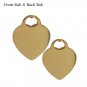 Personalized Heart Necklace Custom Engraved Heart Monogram Necklace for woman
