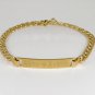 Custom Gold Id Bracelet Silver Id Bracelet Personalized Name Bar Bracelet