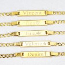 18K Gold Filled  Baby ID Bracelet, Personalized  New born to 12 years baby gift.