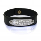 GPS Coordinate Leather Bracelet   Longitude Latitude Leather Bracelet