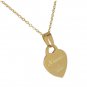 Personalized Gift Monogram Heart Name Pendant Silver Tone Necklace for her