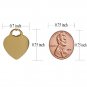 Personalized Gift Monogram Heart Name Pendant Silver Tone Necklace for her