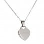 Personalized Gift Monogram Heart Name Pendant Silver Tone Necklace for her