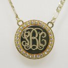 Custom 18K Gold-Plated Personalized Initial Monogram Name Necklace USA seller