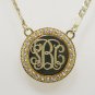 Custom 18K Gold-Plated Personalized Initial Monogram Name Necklace USA seller