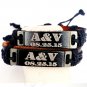 Personalized Leather Bracelets For Couple Free Engraved