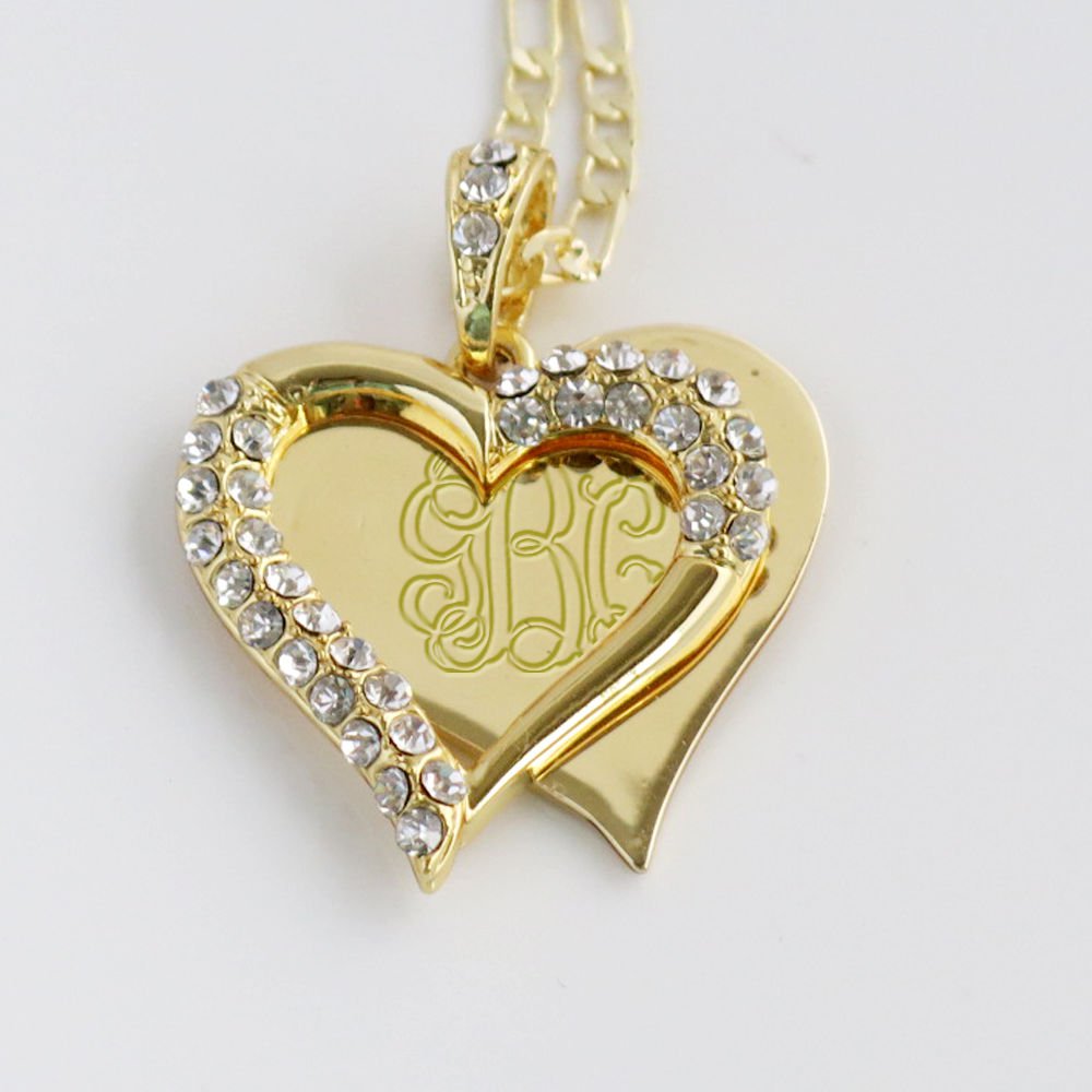 Monogram Necklace Initial Letter Gold Plated Mother necklace, mother day gift