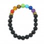 Natural 7 Chakra Bracelet Stone Diffuser Bracelet Gemstone 8 mm Yoga bracelet-33