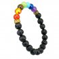 7 Chakra Healing Bracelet with Volcanic Lava Bracelet Meditation Bracelet -33