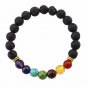 7 Chakra Healing Bracelet with Volcanic Lava Bracelet Meditation Bracelet -33