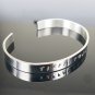 Personalized Silver Stainless Steel Cuff Bracelet Hand Stamped Name Bracelet