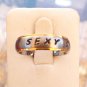 Free Stamps Personalized Name Ring Stainless Steel 6 mm make in NY