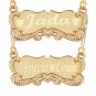 Handmade 18K Gold Plated Custom Any Personalized Name Necklace Gift for her