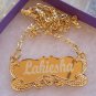 Handmade 18K Gold Plated Custom Any Personalized Name Necklace Gift for her