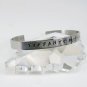 HAND STAMPED CUFF BRACELET PERSONALIZED WITH THE WORDS OF YOUR CHOICE