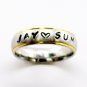 Free Stamps Personalized Name Ring Stainless Steel 6 mm
