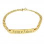 Personalized Name Bracelet ID Bar Bracelet Initial GPS Coordinate Bracelet Man