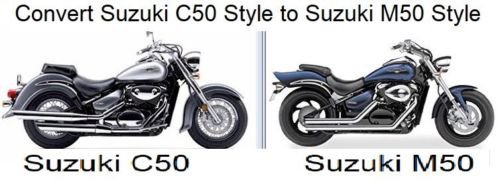 Suzuki Rear Fender Modification From: C50 to M50 and LED Tail Light Assembly