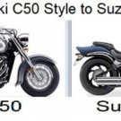 Suzuki Rear Fender Modification From: C50 to M50 and LED Tail Light Assembly