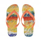 Flip Flops for Men and Women Watercolor Unique Design Couple Slippers