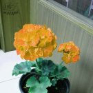 Geranium Golden Dense Ball-shaped Big Blooms Bonsai Flowers, 10 pcs Seeds