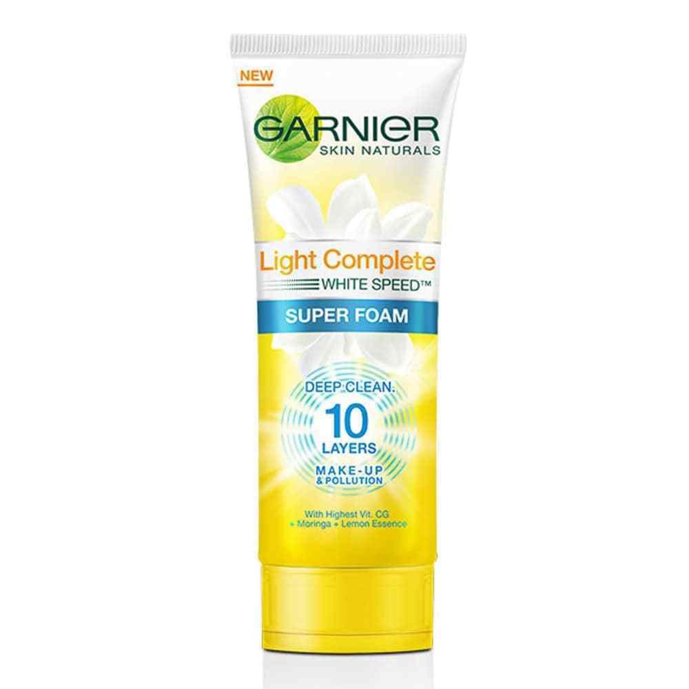 Garnier Light Complete White Speed Super Foam Cleanser 100ml free shipping