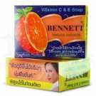 BENNETT Vitamin C & E Soap Natural Extracts Acne Aid Anti-Aging Skin Soap 130g