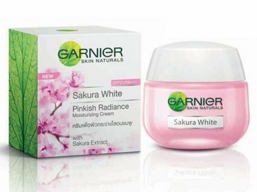 Garnier Sakura White Pinkish Radiance Moisturizing Serum Cream Sensitive 18ml