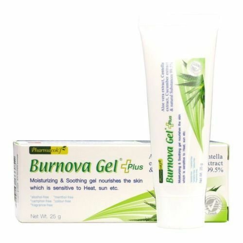 Burnova Gel Plus Aloe Vera+ Cencella+Cucumber Extract Natural Heathy Skin 25 g.