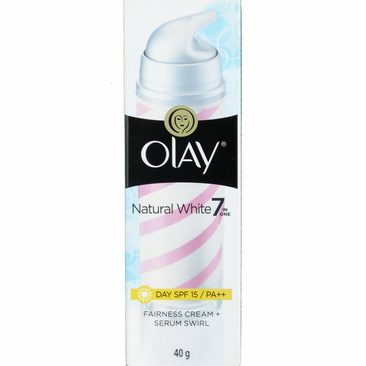 Olay Natural White Fairness Day Cream Serum Swirl Skin Whitening 40 grams