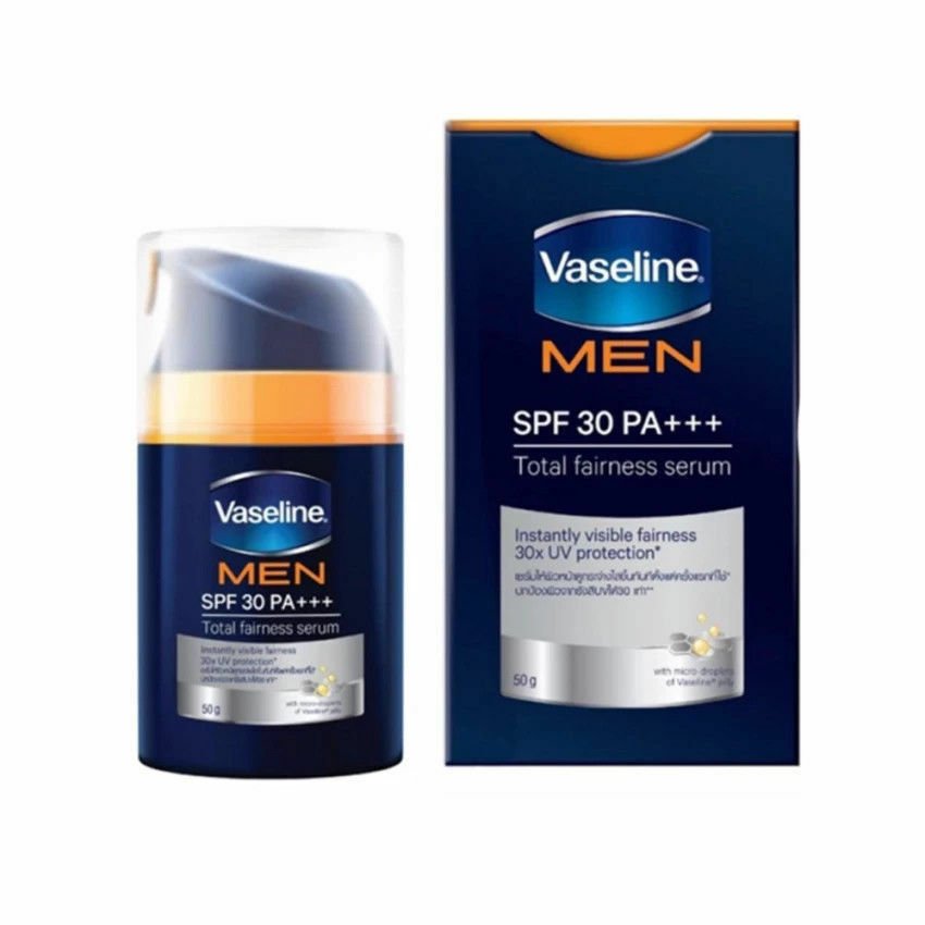 Vaseline Men Antispot Skin Whitening Total Fairness Serum SPF 30 50 grams
