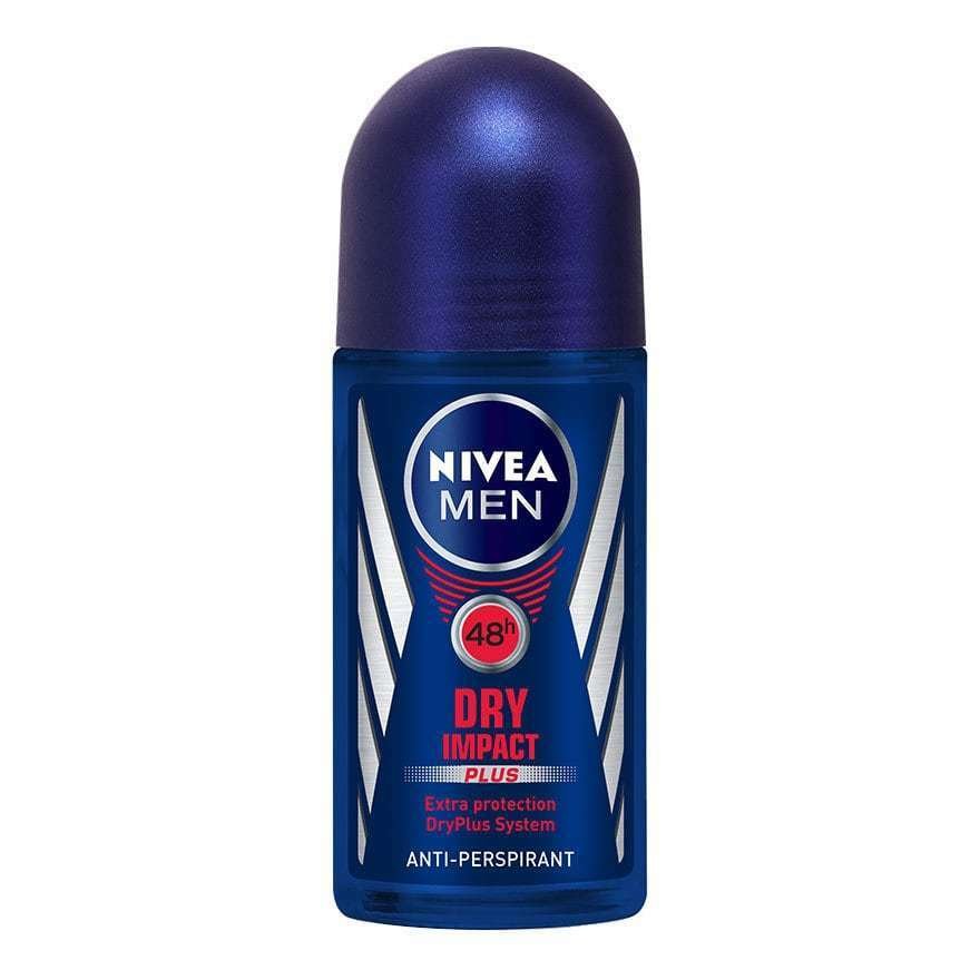 Nivea Men Dry Impact Antiperspirant Deodorant Roll On 50ml 1.7oz