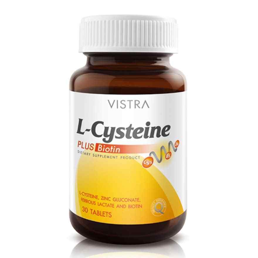 VISTRA L-CYSTEINE PLUS BIOTIN SUPPLEMENT FOR HEALTHY HAIR&NAILS WELLNESS 30Tabs
