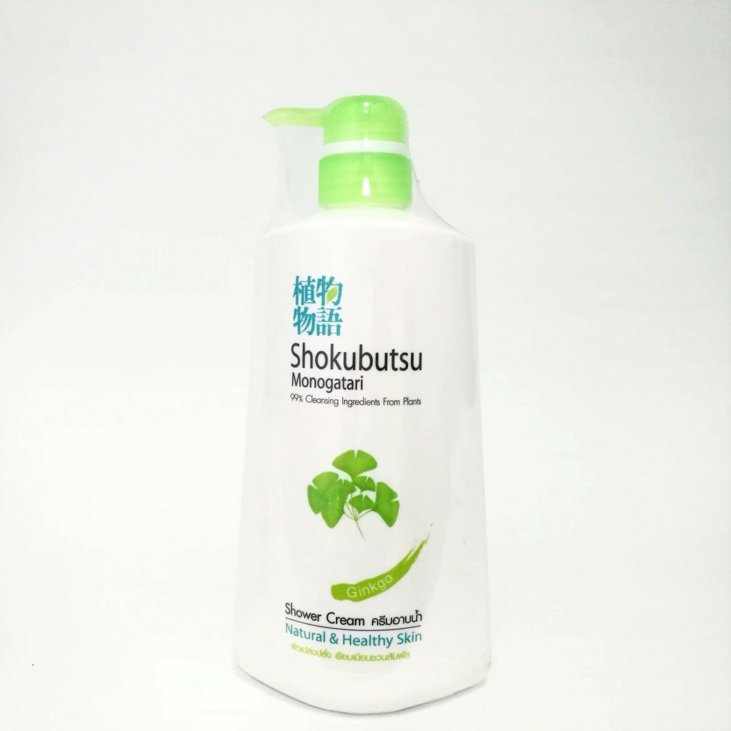 SHOKUBUTSU MONOGATARI GINKGO 500ML BATH SHOWER CREAM BODY OIL FREE SHIPPING