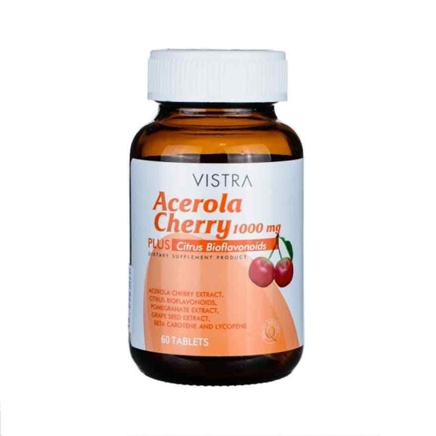 VISTRA ACEROLA CHERRY EXTRACT 1000mg PLUS CITRUS BIOFLAVONOIDS HEALTH 60 TABLETS