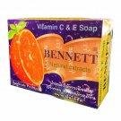 Bennett Orange Vitamin C and E Skin Lightening Anti Spot Bar Soap 130 grams