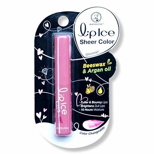 Mentholatum Lip Ice Sheer Color PINK SHIMMER Moisturizer Balm