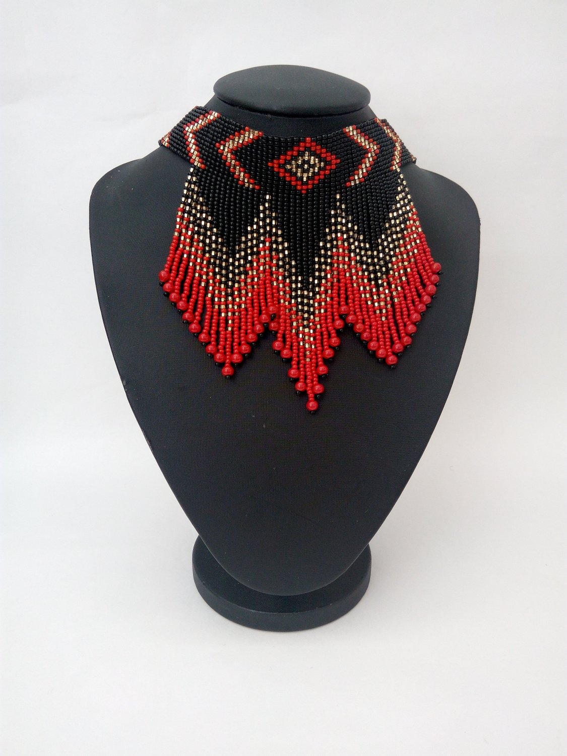 Beaded Choker Jewelry made of Beads Native American style Beautiful br