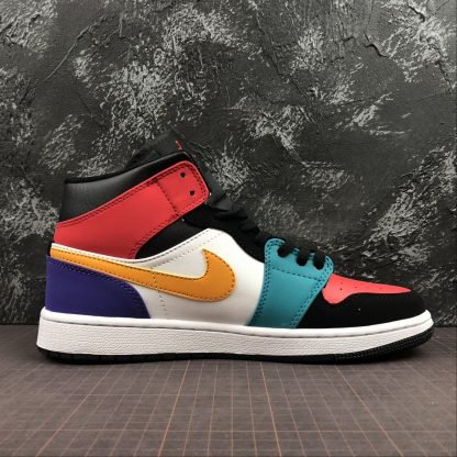 jordan 1 mid bred multicolor