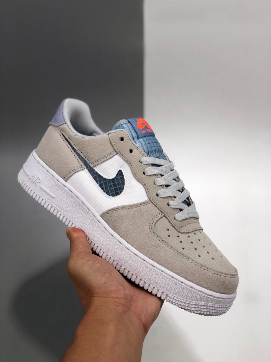 nike af1 indigo fog