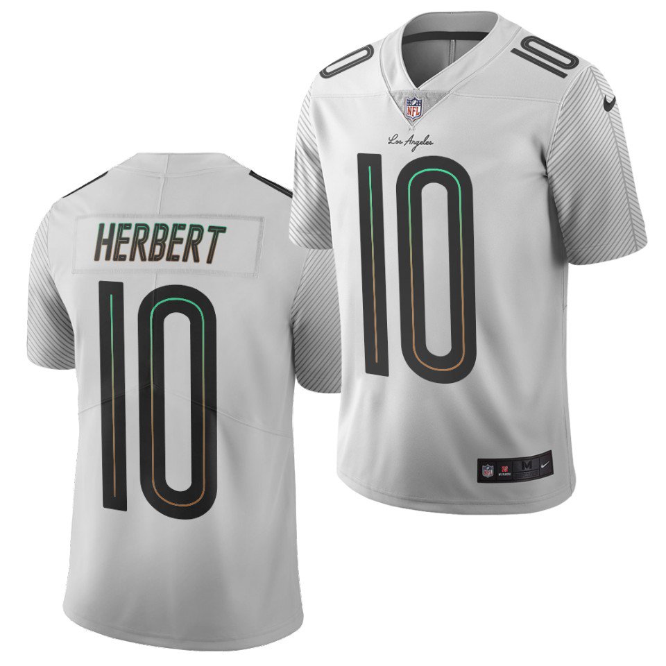 white justin herbert jersey