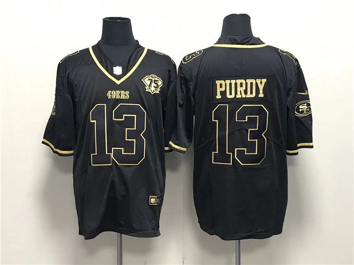 : Brock Purdy #13 Football Shirt Jersey San Francisco (Small,  Black) : Clothing, Shoes & Jewelry