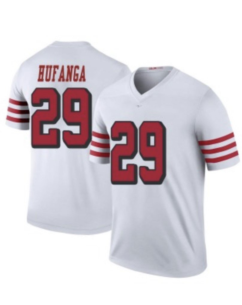 Men's San Francisco 49ers #29 Talanoa Hufanga White Stitched