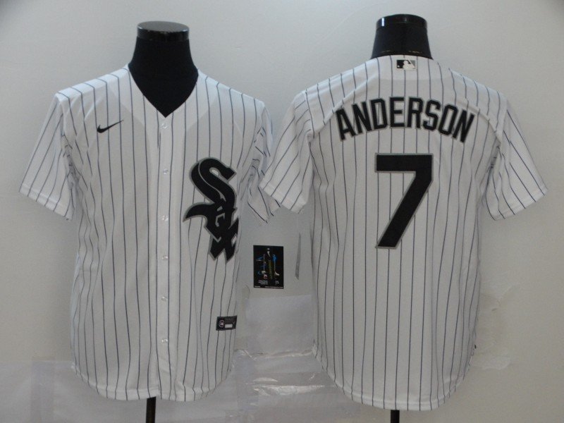 Tim Anderson #7 Chicago White Sox Gray Printed Baseball Jersey XS