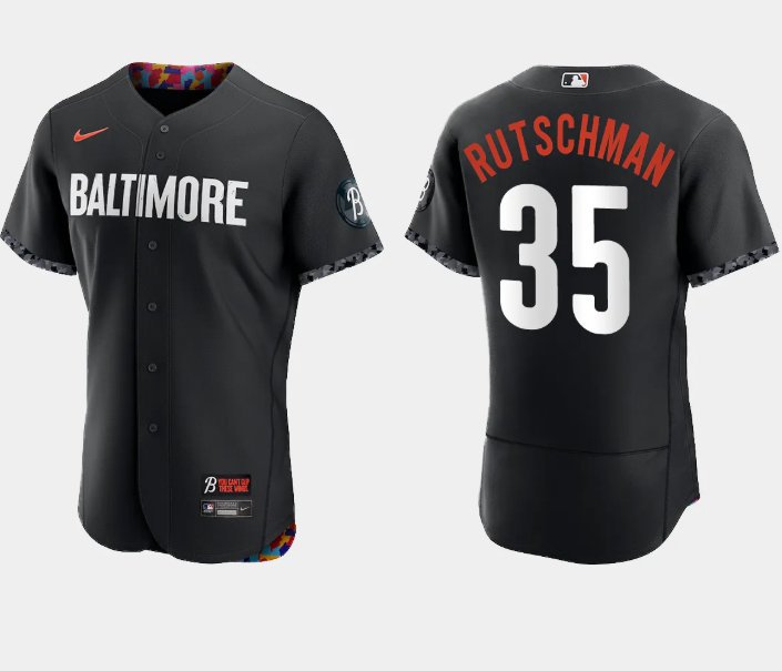 Adley Rutschman #35 Baltimore Orioles Orange Cool Base Jersey Pick Size